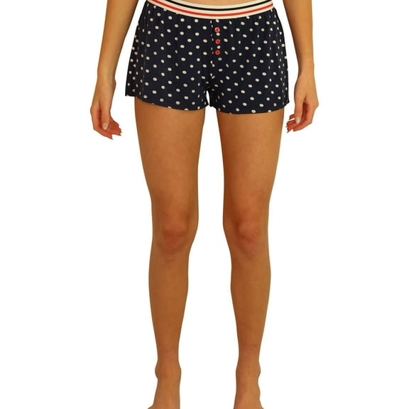 P.J. Salvage Womens Polka Dot Pajama Sleep Cami Tank Top, Blue, Small