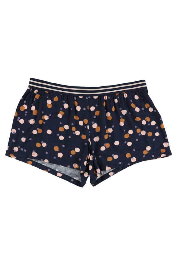 P.J. Salvage Womens Polka Dots Pajama Shorts, Blue, Small