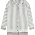 thumbnail image 1 of P.J. Salvage Womens Premium Button Down Pajama Tops, Off-White, Medium, 1 of 2