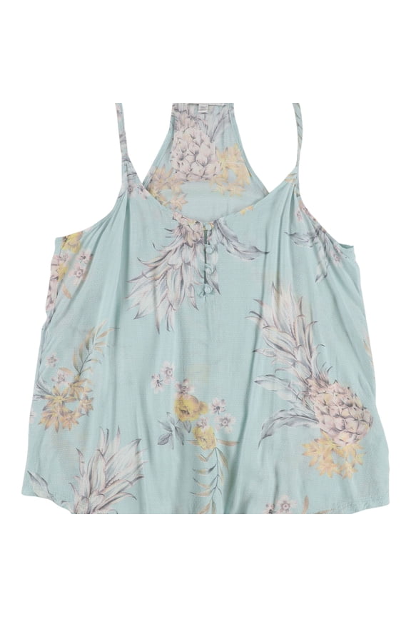 P.J. Salvage Womens Racer back Pajama Sleep Tank Top, Blue, Small