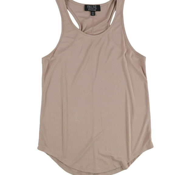 P.J. Salvage Womens Racerback Rounded Hem Pajama Sleep Tank Top, Brown, Small