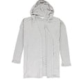 thumbnail image 1 of P.J. Salvage Womens Rib Sleeve Hoodie Robe, Grey, X-Large, 1 of 2