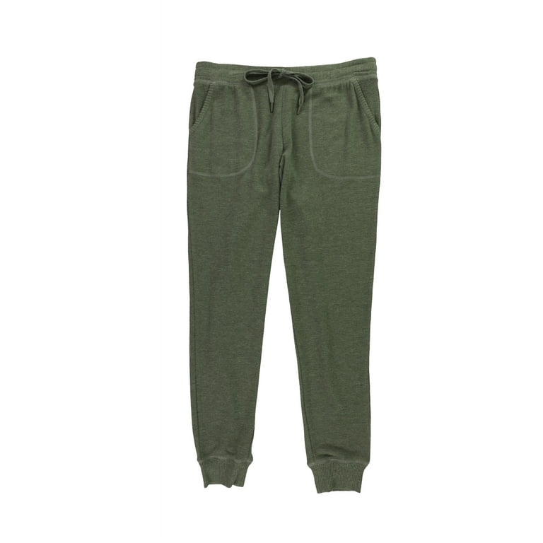 PJ SALVAGE Womens Sage Green Jogger Sweat Lounge Pants rxrlp