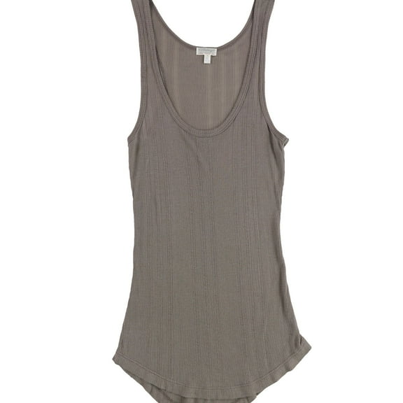P.J. Salvage Womens Ribbed Pajama Sleep Tank Top, Brown, Small