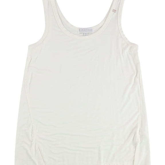 P.J. Salvage Womens Scoop Neck Pajama Sleep Tank Top, Off-White, Medium
