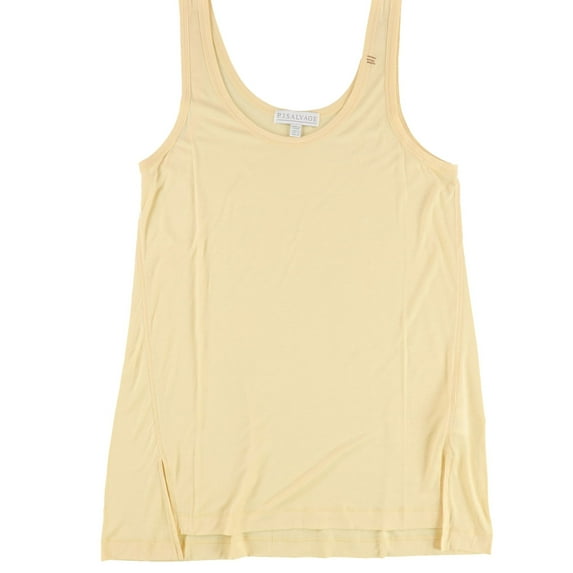 P.J. Salvage Womens Scoop Neck Pajama Sleep Tank Top, Yellow, Medium