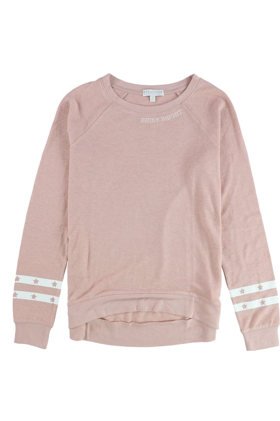 P.J. Salvage Womens Shine Bright Pajama Sweater, Pink, Large