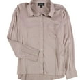 thumbnail image 1 of P.J. Salvage Womens Solid Button Down Pajama Tops, Pink, Small, 1 of 2