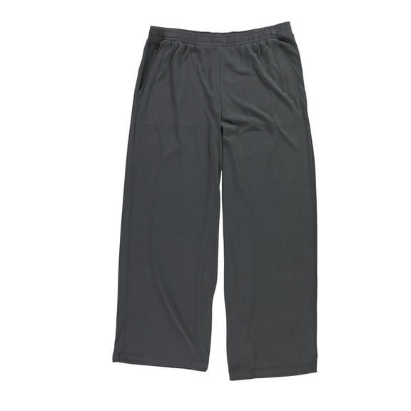 P.J. Salvage Womens Solid Cropped Pajama Lounge Pants, Grey, Small