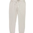 thumbnail image 1 of P.J. Salvage Womens Solid Drawstring Waist Pajama Jogger Pants, Beige, Small, 1 of 2