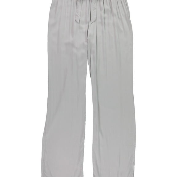 P.J. Salvage Womens Solid Pajama Lounge Pants, Grey, Small