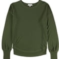 thumbnail image 1 of P.J. Salvage Womens Solid Pullover Pajama Sweater, Green, Small, 1 of 2