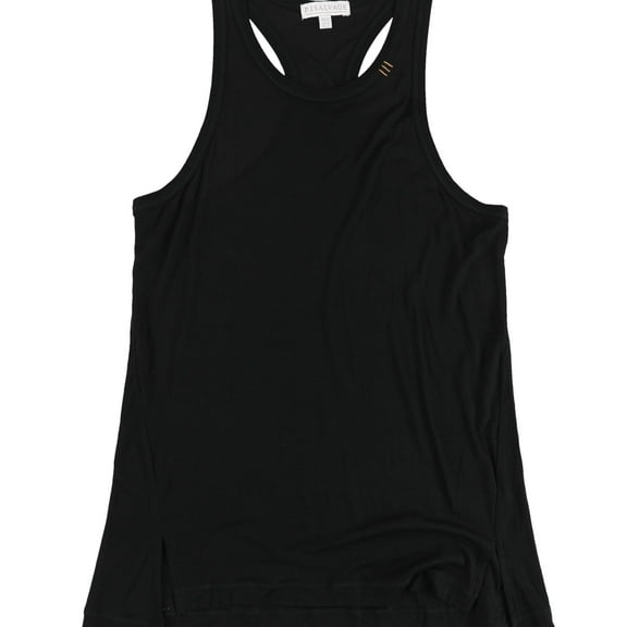 P.J. Salvage Womens Solid Racerback Pajama Sleep Tank Top, Black, Medium