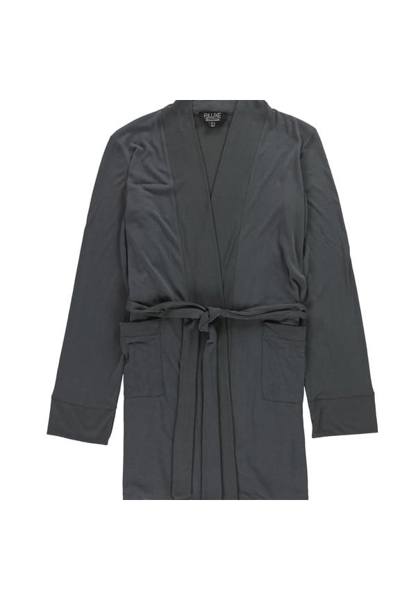 P.J. Salvage Womens Solid Robe, Grey, Small