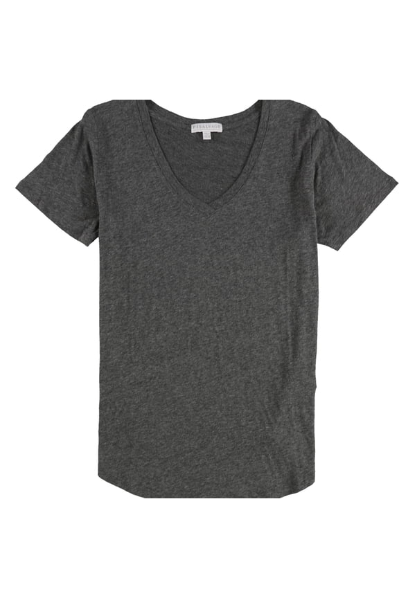 P.J. Salvage Womens Solid Rounded Hem Pajama Sleep T-shirt, Grey, Small