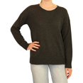 thumbnail image 1 of P.J. Salvage Womens Solid Split Hem Pullover Sweater, Grey, Small, 1 of 5