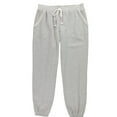 thumbnail image 1 of P.J. Salvage Womens Solid Terry Pajama Jogger Pants, Grey, Medium, 1 of 2