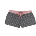 thumbnail image 1 of P.J. Salvage Womens Starred Pajama Shorts, Grey, Medium, 1 of 2