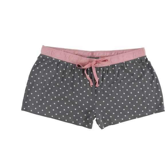 P.J. Salvage Womens Starred Pajama Shorts, Grey, Medium
