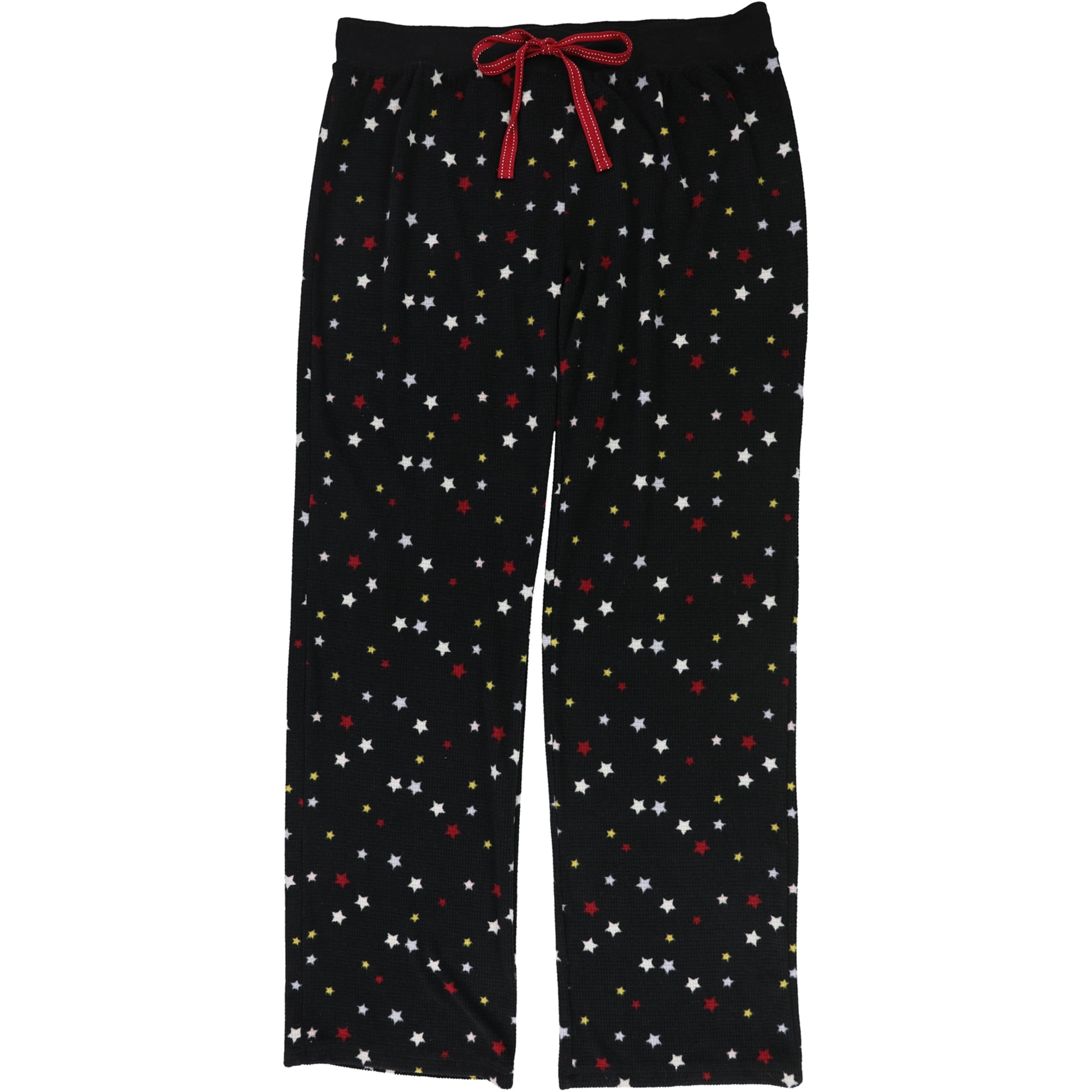 P.J. Salvage Womens Stars Thermal Pajama Pants, Black, X-Large 