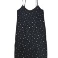 thumbnail image 1 of P.J. Salvage Womens Stars With Mesh Insert Pajama Night Gown, Black, Small, 1 of 2