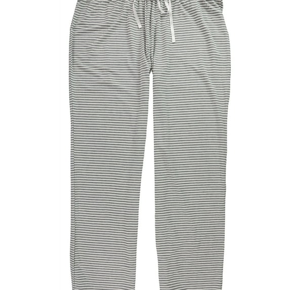P.J. Salvage Womens Striped Pajama Lounge Pants, Grey, Medium