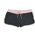 thumbnail image 1 of P.J. Salvage Womens Striped Pajama Shorts, Black, Medium, 1 of 2