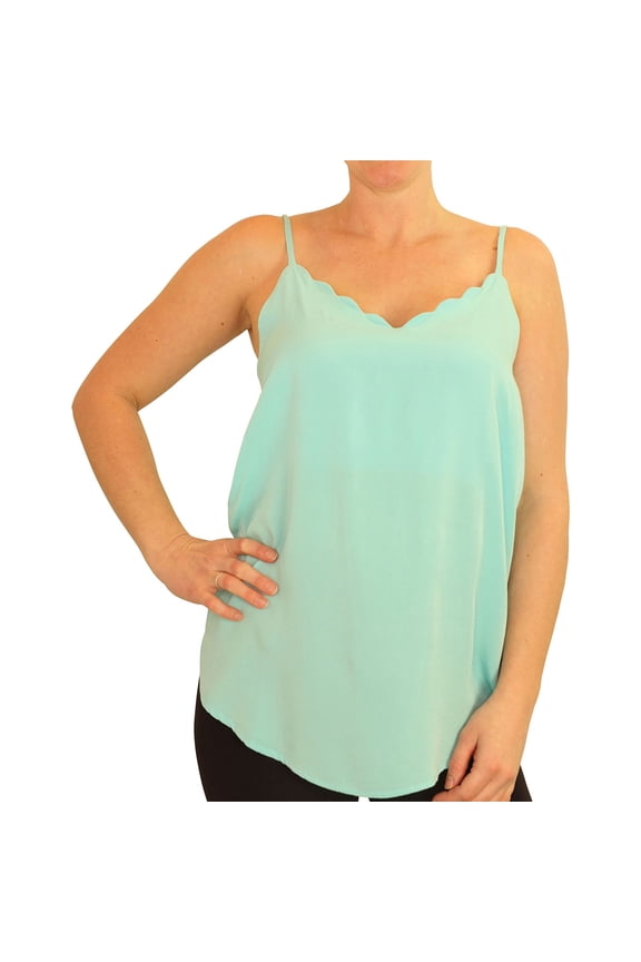 P.J. Salvage Womens Sunset Vibes Pajama Sleep Cami Tank Top, Blue, Small