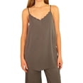 thumbnail image 1 of P.J. Salvage Womens Sunset Vibes Pajama Sleep Cami Tank Top, Grey, Medium, 1 of 5