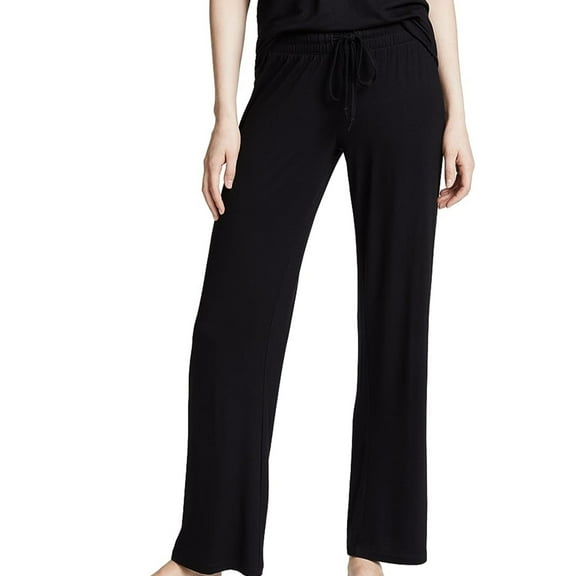 P.J. Salvage Womens Thermal Pajama Lounge Pants, Black, Medium