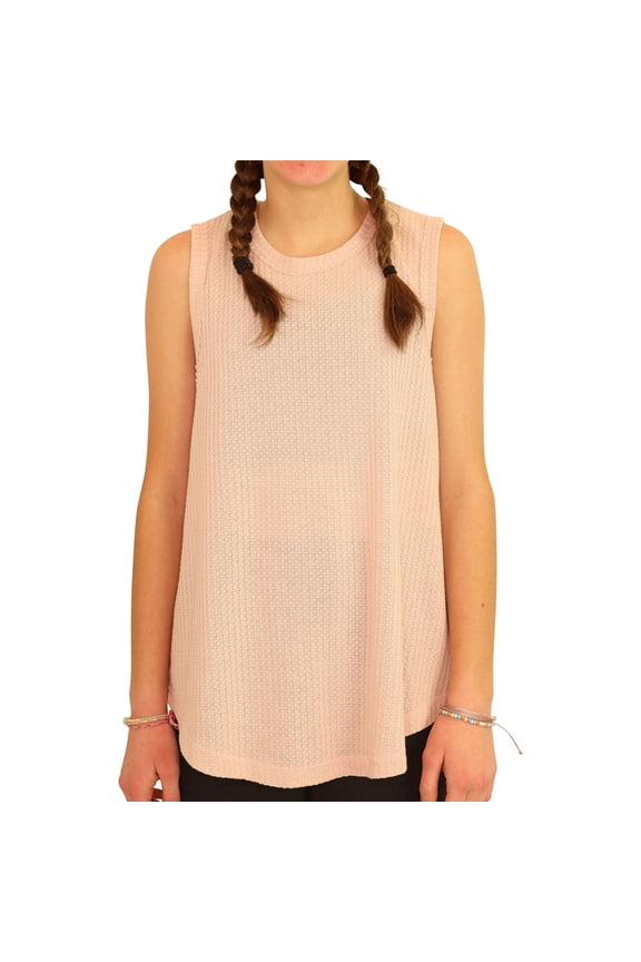 P.J. Salvage Womens Thermal Pajama Sleep Tank Top, Pink, Small