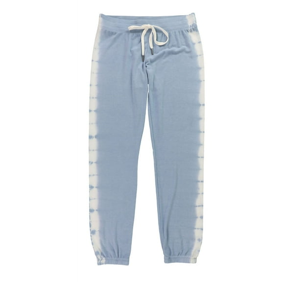 P.J. Salvage Womens Tie Dye Pajama Jogger Pants, Blue, Small