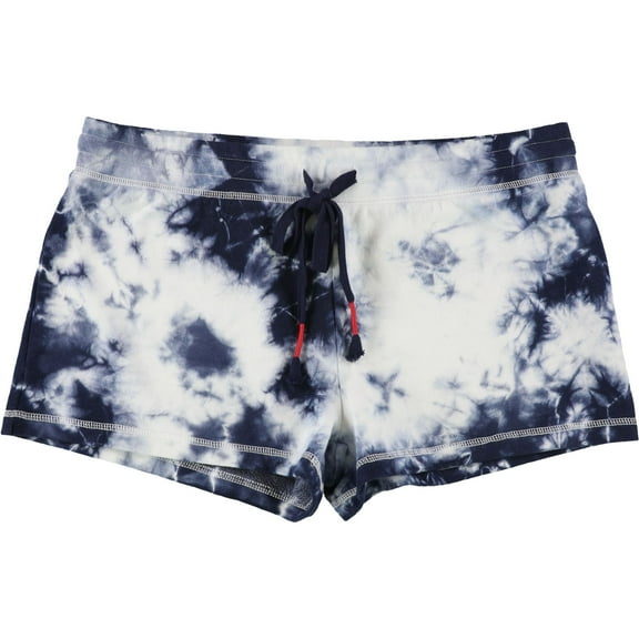 P.J. Salvage Womens TieDye Pajama Shorts, Blue, Small