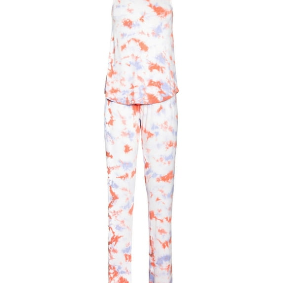 P.J. Salvage Womens TieDye Pajama Sleep Tank Top, Multicoloured, Medium