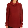 thumbnail image 1 of P.J. Salvage Womens Turtle Neck Pajama Sweater, Red, Small, 1 of 5