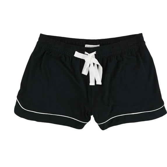 P.J. Salvage Womens Two Tone Pajama Shorts, Black, Medium