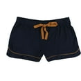 thumbnail image 1 of P.J. Salvage Womens Two Tone Pajama Shorts, Blue, Small, 1 of 2