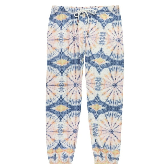 P.J. Salvage Womens Tye-Dye Pajama Jogger Pants, Multicoloured, Small