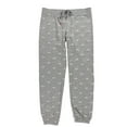 thumbnail image 1 of P.J. Salvage Womens Velour Lips Pajama Jogger Pants, Grey, Small, 1 of 1