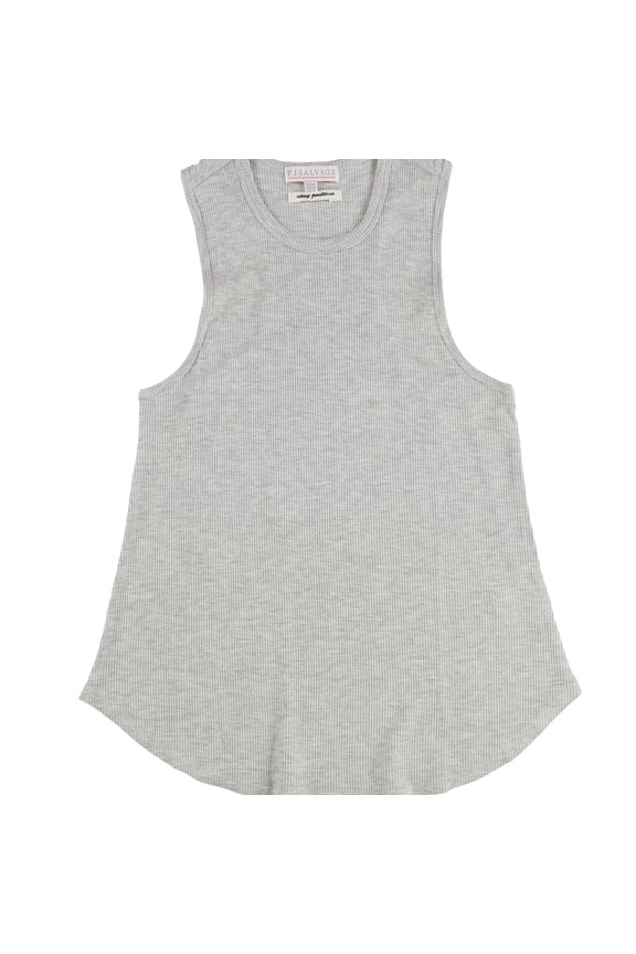 P.J. Salvage Womens Waffle Knit Pajama Sleep Tank Top, Grey, Medium