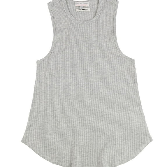 P.J. Salvage Womens Waffle Knit Pajama Sleep Tank Top, Grey, Small
