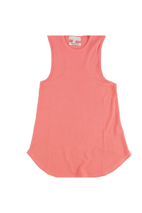 P.J. Salvage Womens Waffle Knit Pajama Sleep Tank Top, Orange, Medium