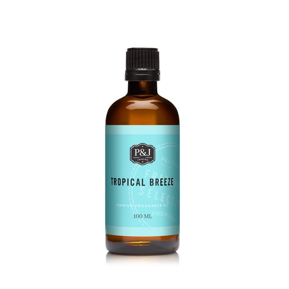 P&J Trading Fragrance Oil | Tropical Breeze 100ml - Scented Oil for Soap Making, Diffusers, Candle Making, Lotions, Haircare, Slime, and Home Fragrance
