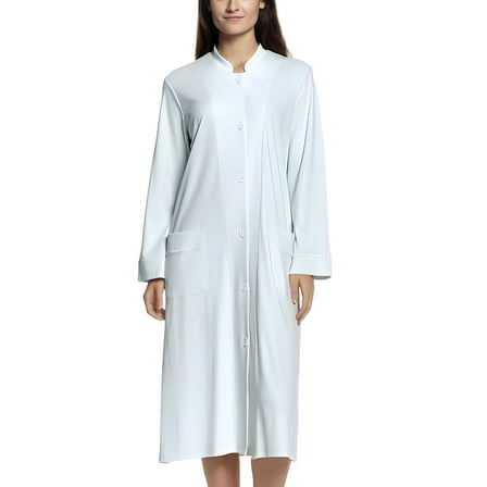 P.Jamas Butterknit Buttoned Robe 350500B