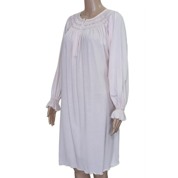 P.Jamas Heirlooms Lillian Long Sleeved Short Gown LILLIAN