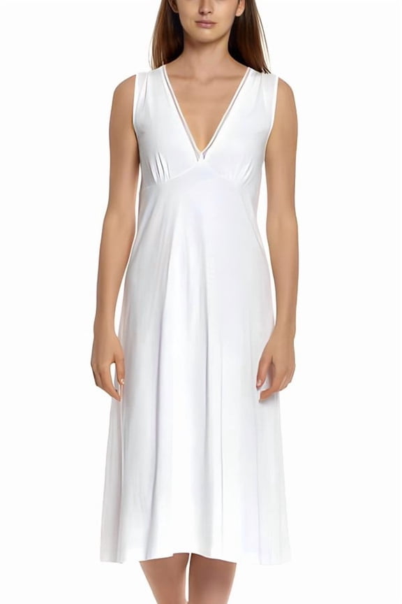 Lacy Jersey Sleeveless Nightgown 360801