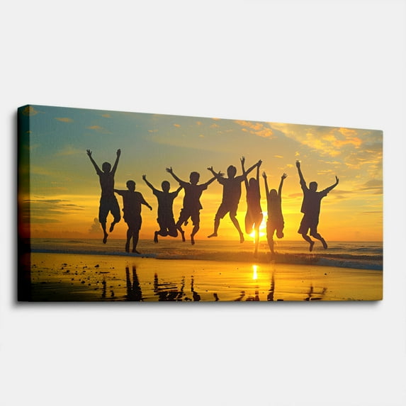 P&L Art Easy-Custom Large Canvas Prints - Personalized Photo Wall Decor - Tool-Free Hanging Custom Poster Gift (28X40 Inch)