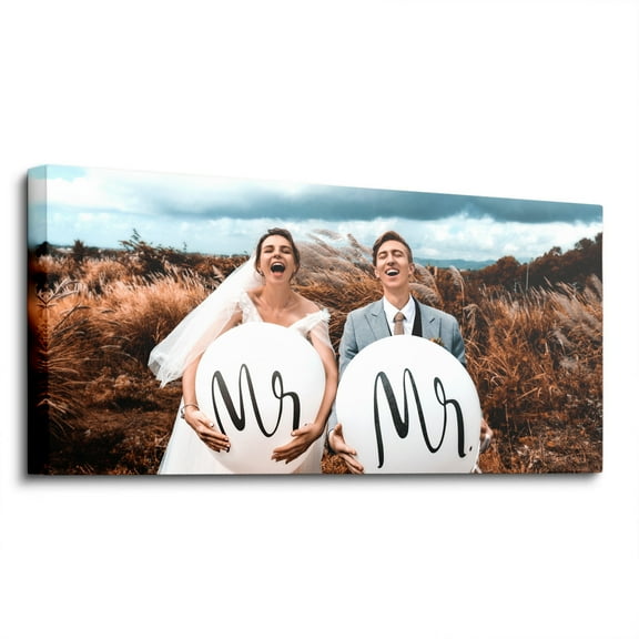 P&L Art High-Definition Custom Photo Canvas Prints - Large Sizes Personalized Wall Decor - Multi-Scene Custom Poster for Home/Office/Events (28X56 Inch)