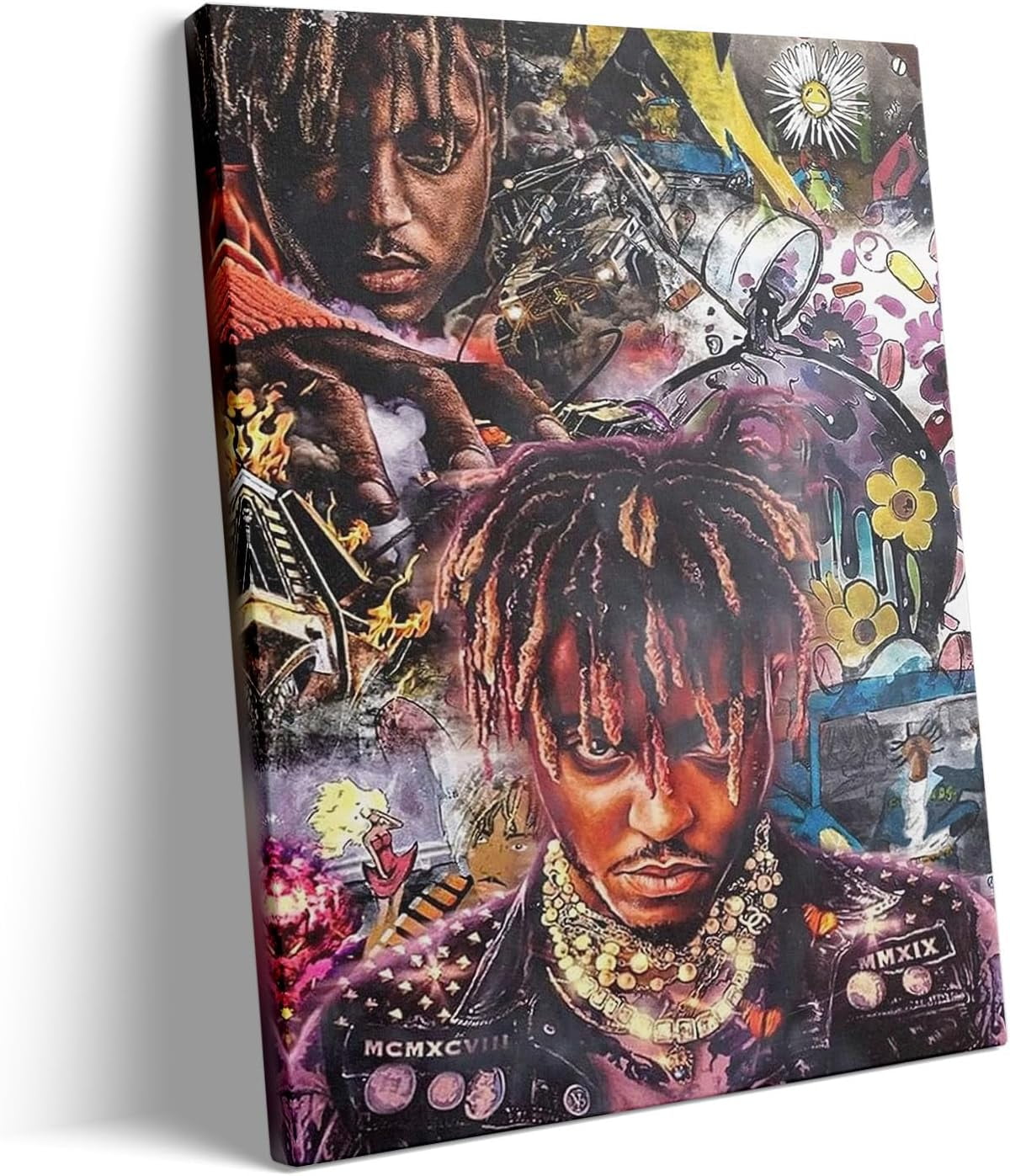 P&L Art Juice Wrld Canvas Wall Art, Rapper Singer Album Cover and ...