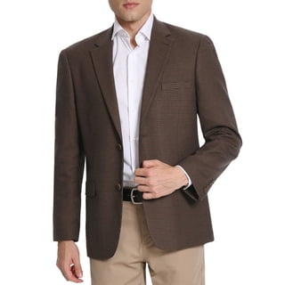 P&L Men's Plaid Sport Coat Classic Fit Stretch Jacket Blazer